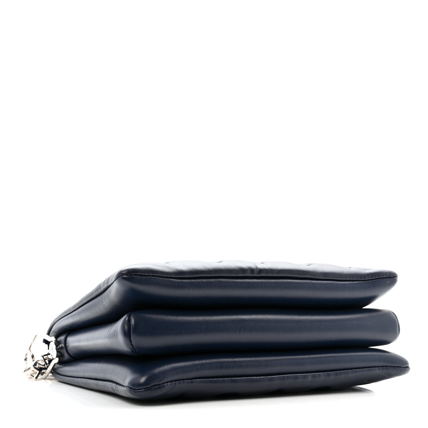 Louis Vuitton Lambskin Embossed Monogram Coussin PM Navy