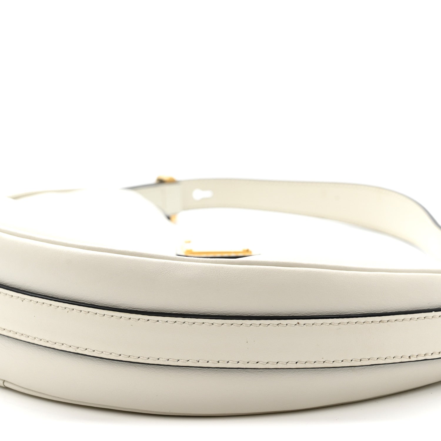 Prada Soft Calfskin Small Arque Shoulder Bag White