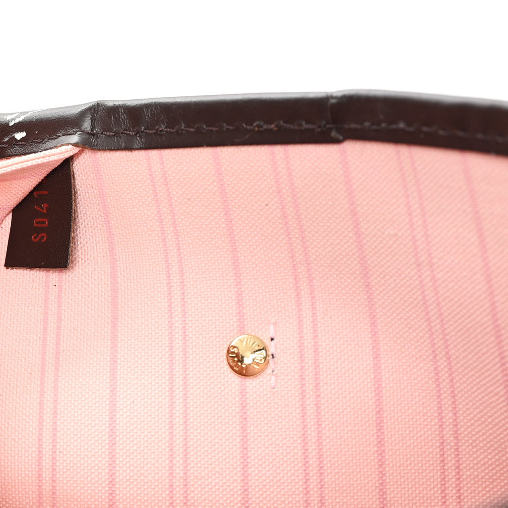 Louis Vuitton Damier Ebene Neo Neverfull MM Rose Ballerine