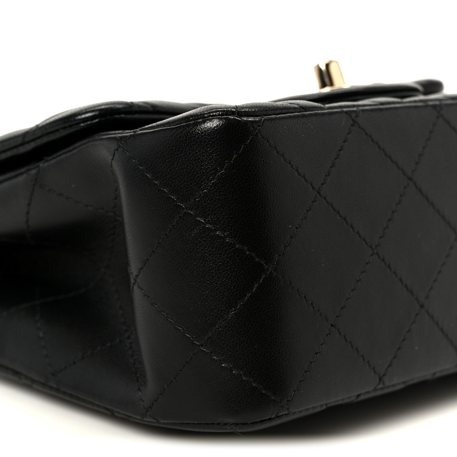 Chanel Lambskin Quilted Mini Square Flap Black
