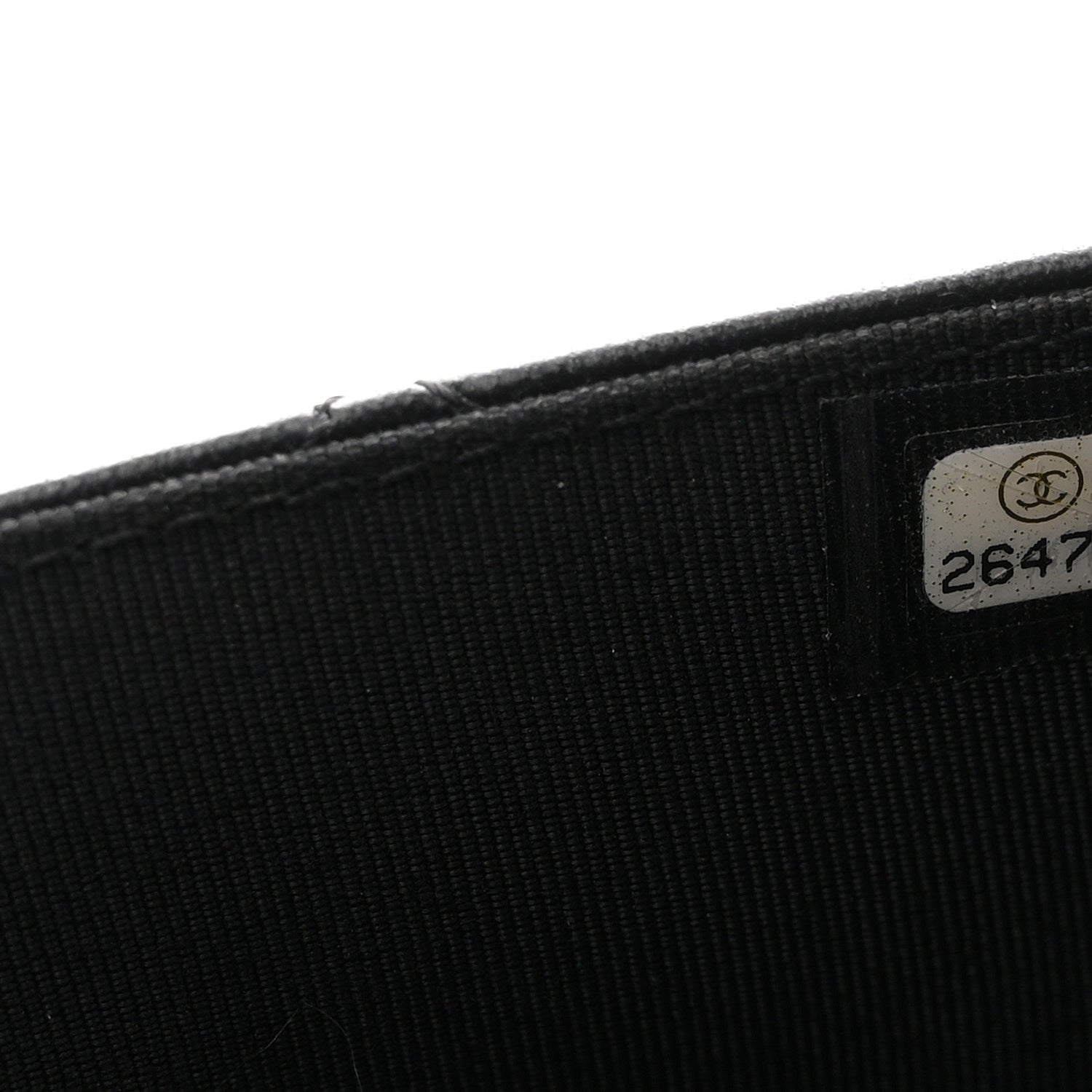 Chanel Lambskin Quilted Wallet On Chain WOC Black