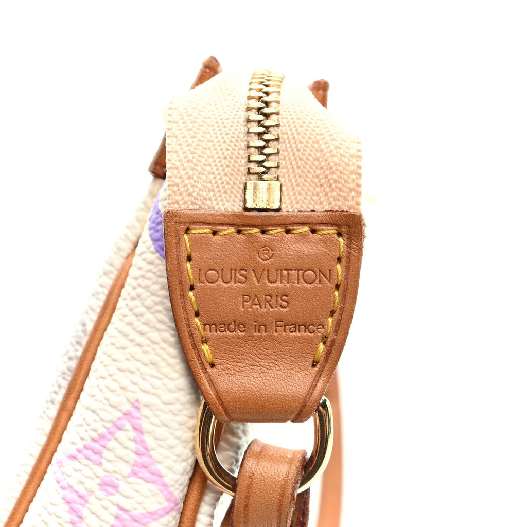 Louis Vuitton Monogram Multicolor Pochette Accessories White