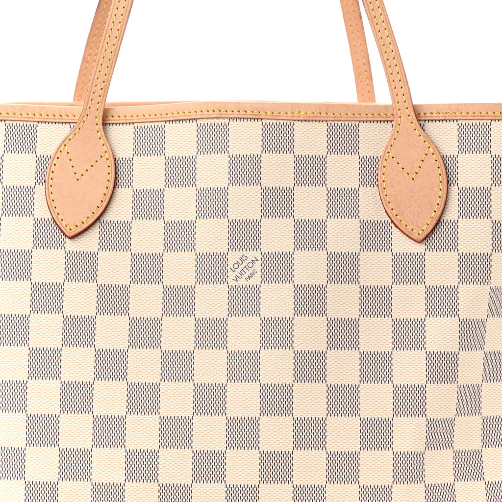 Louis Vuitton Damier Azur Neo Neverfull MM Rose Ballerine