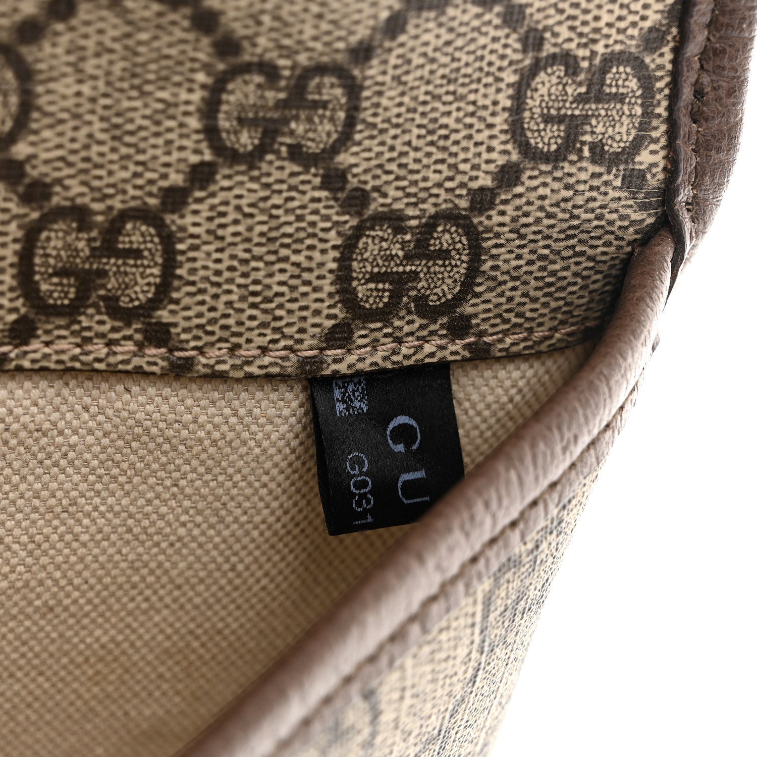 Gucci GG Supreme Monogram Neo Vintage Web Belt Bag Brown
