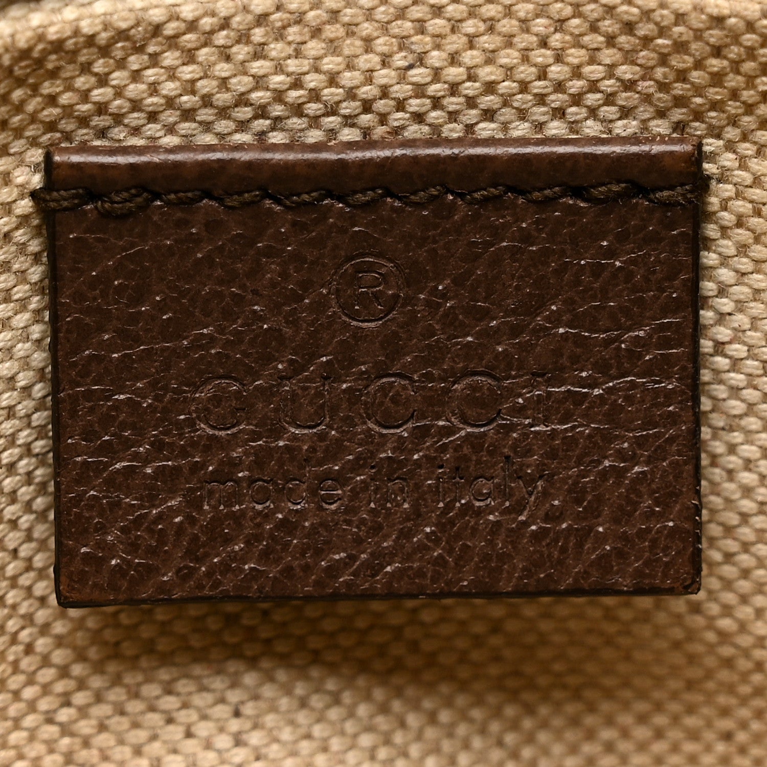 Gucci GG Supreme Monogram Neo Vintage Web Belt Bag Brown