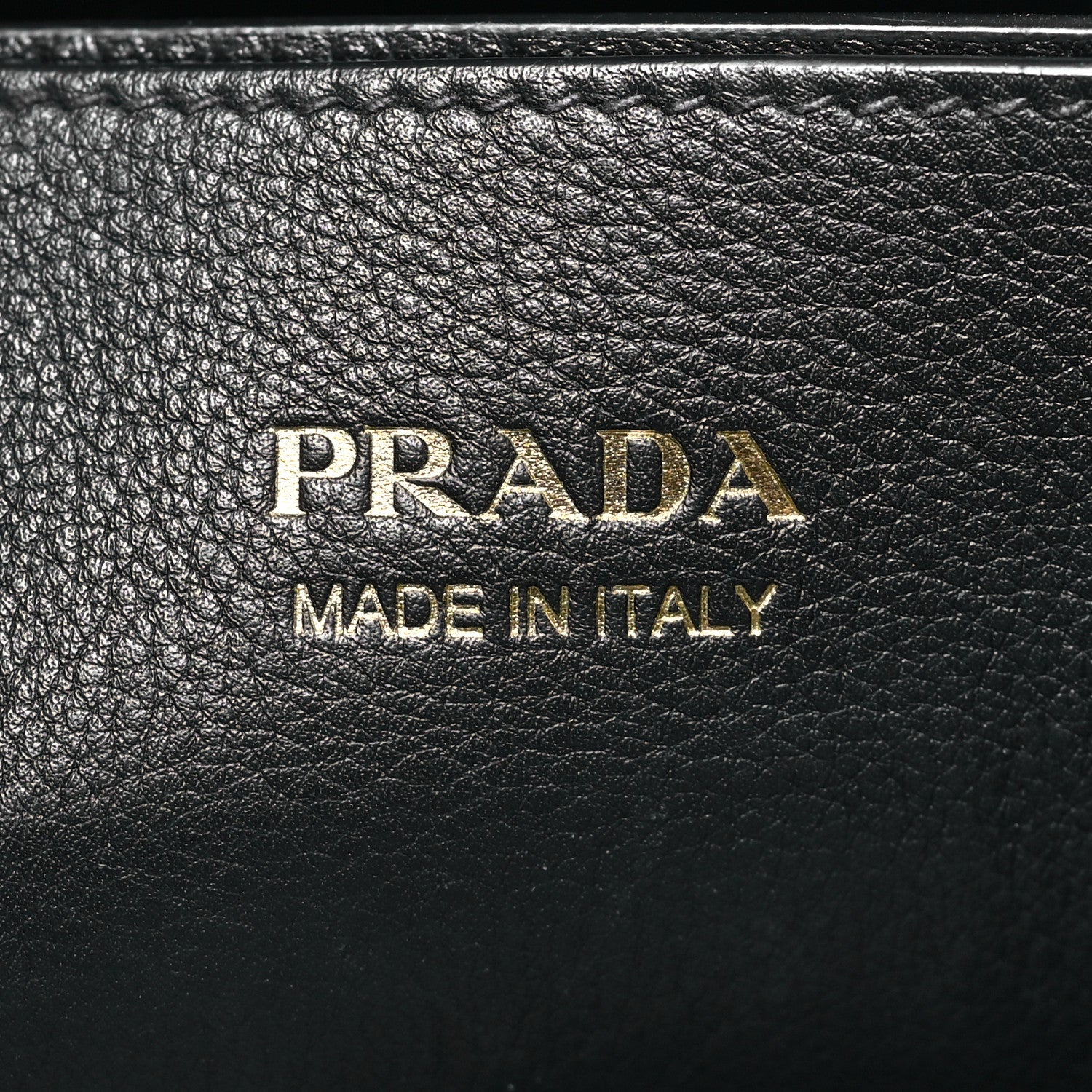 Prada Soft Grain Calfskin Small Double Belt Tote Black