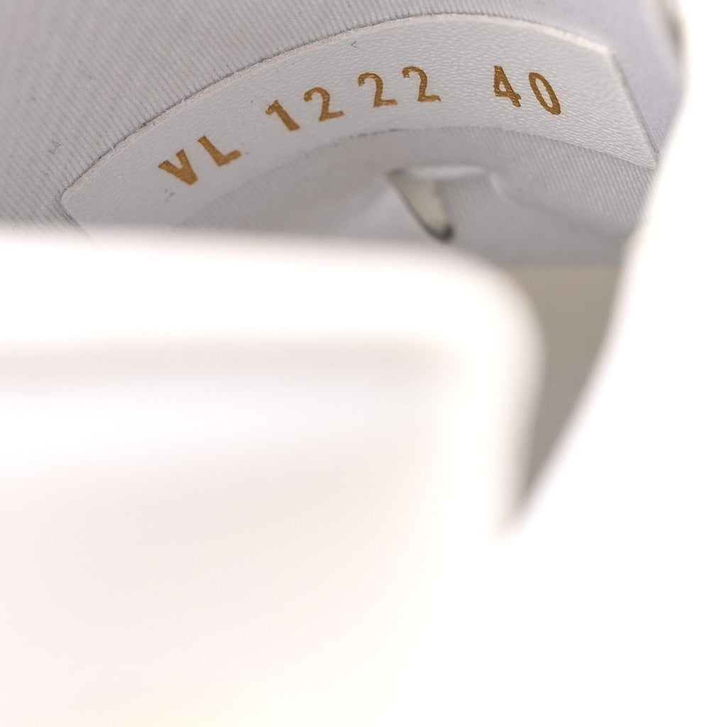 Louis Vuitton Monogram Calfskin Run 55 Sneakers 40 White