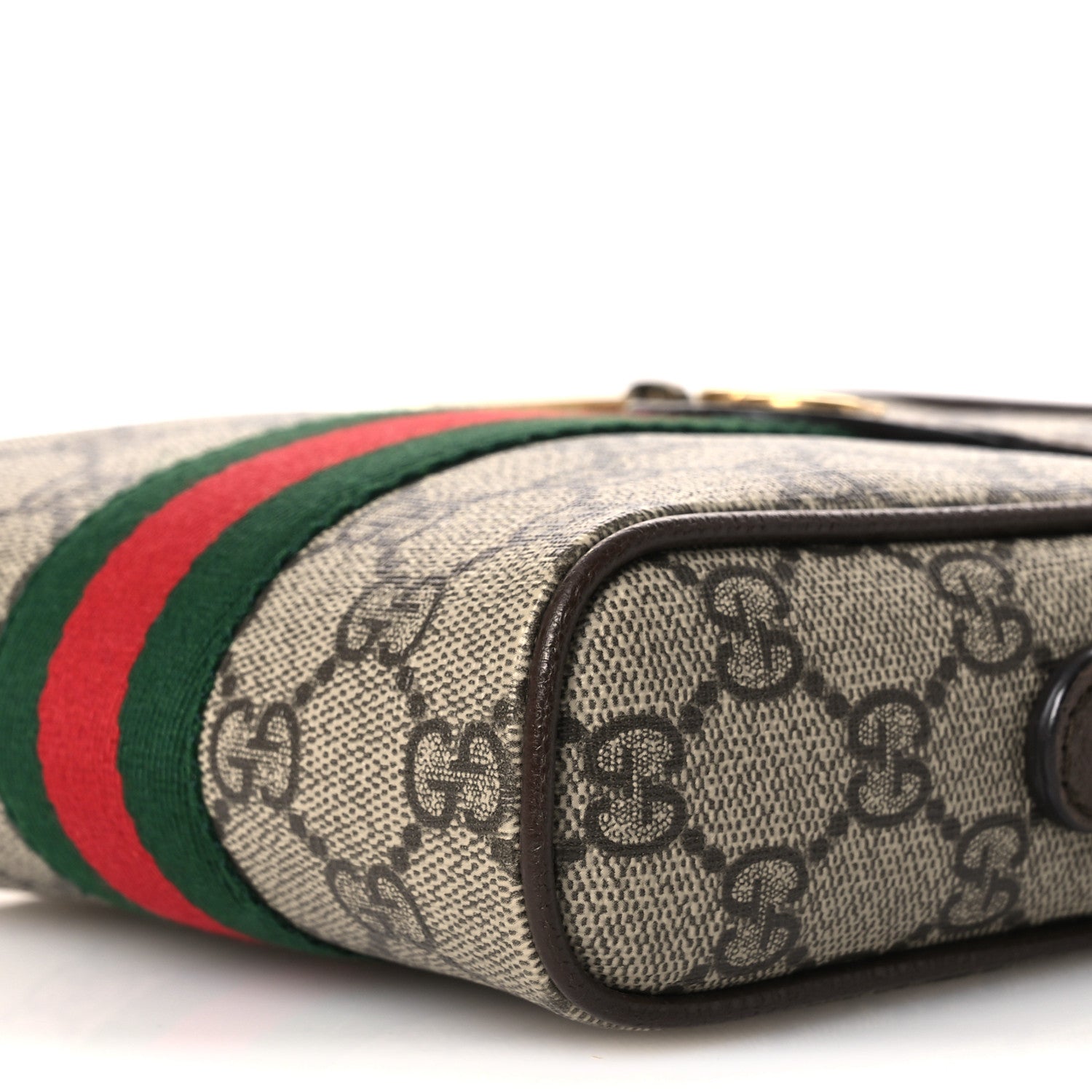 Gucci GG Supreme Monogram Web Mini Ophidia Messenger Brown