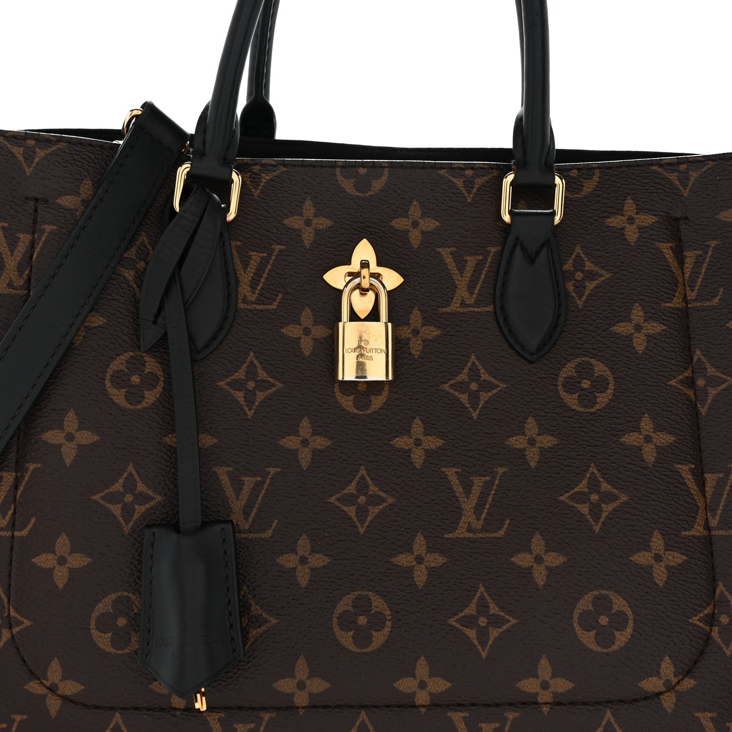 Louis Vuitton Monogram Flower Tote Black