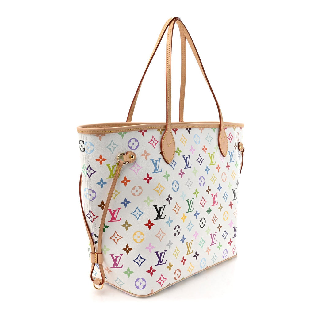 Louis Vuitton LV X TM Monogram Multicolor Neverfull MM White