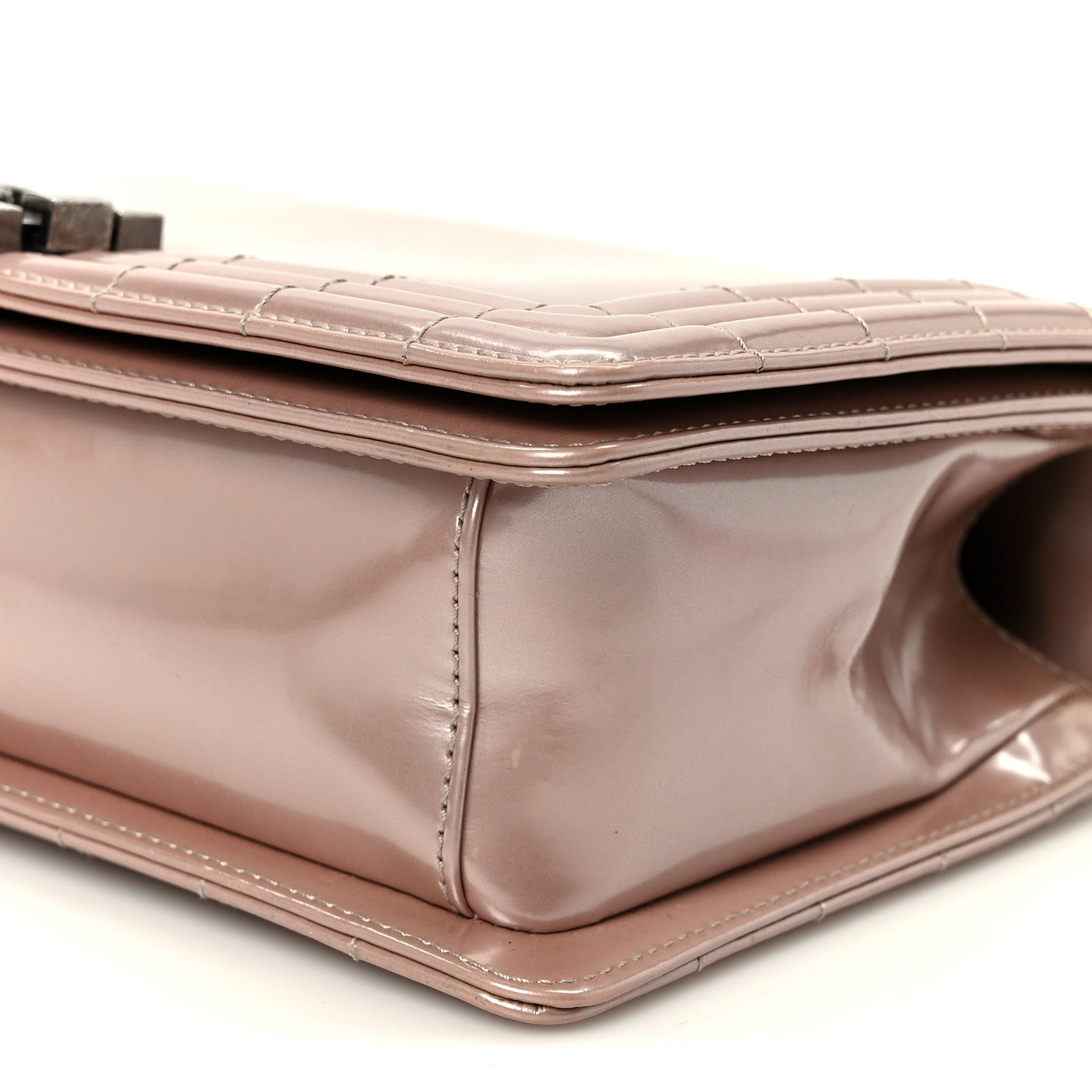 Chanel Iridescent Glazed Calfskin Medium Boy Flap Light Pink