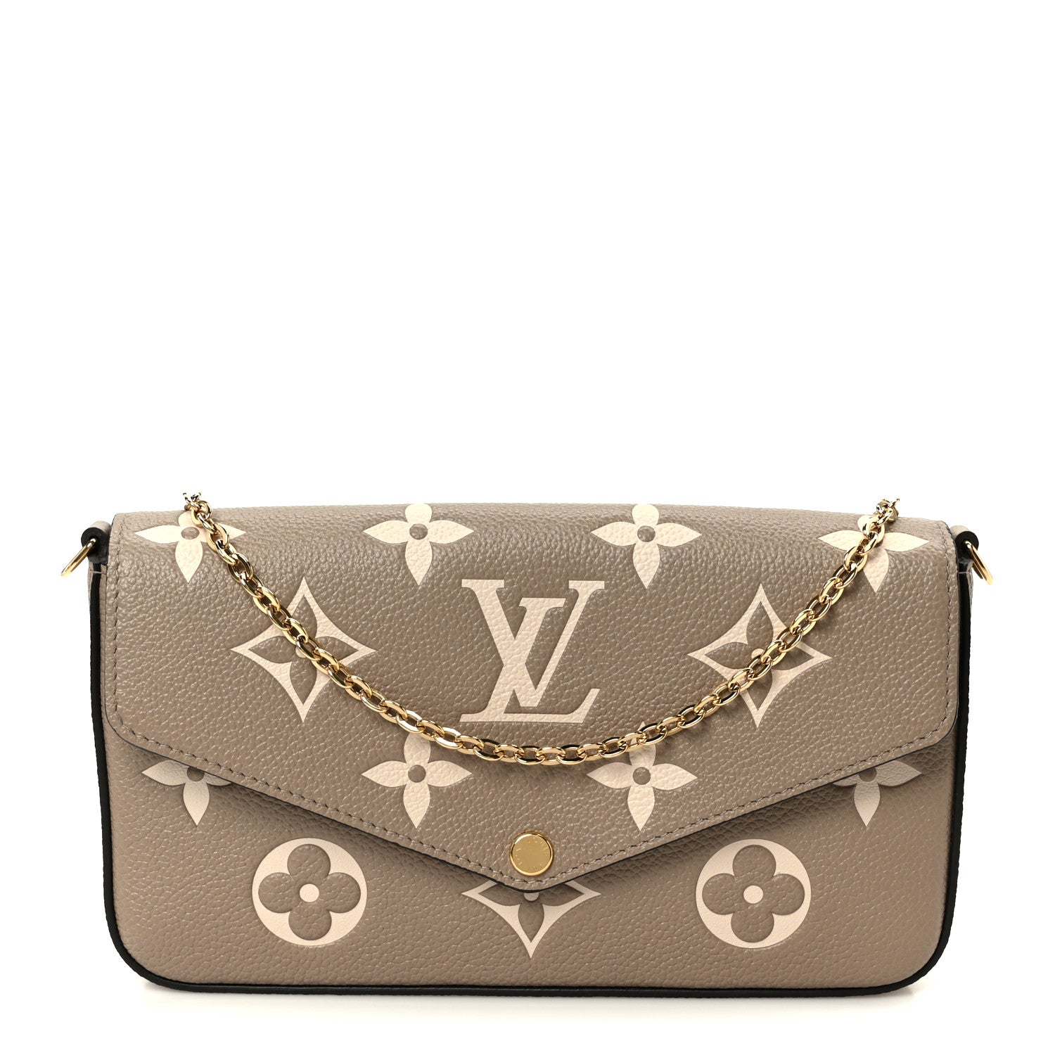 Louis Vuitton Empreinte Monogram Giant Felicie Pochette Tourterelle Creme
