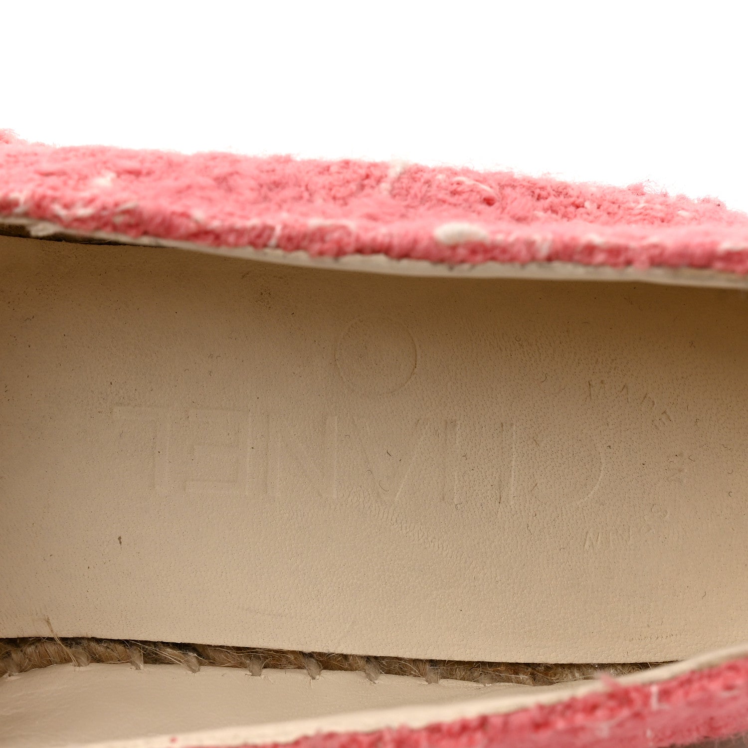 Chanel Tweed Grosgrain CC Espadrilles 35 Pink