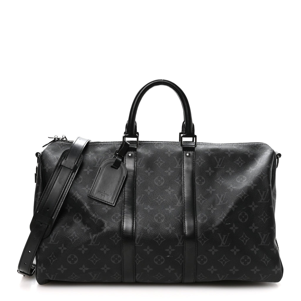Louis Vuitton Monogram Eclipse Keepall Bandouliere 45