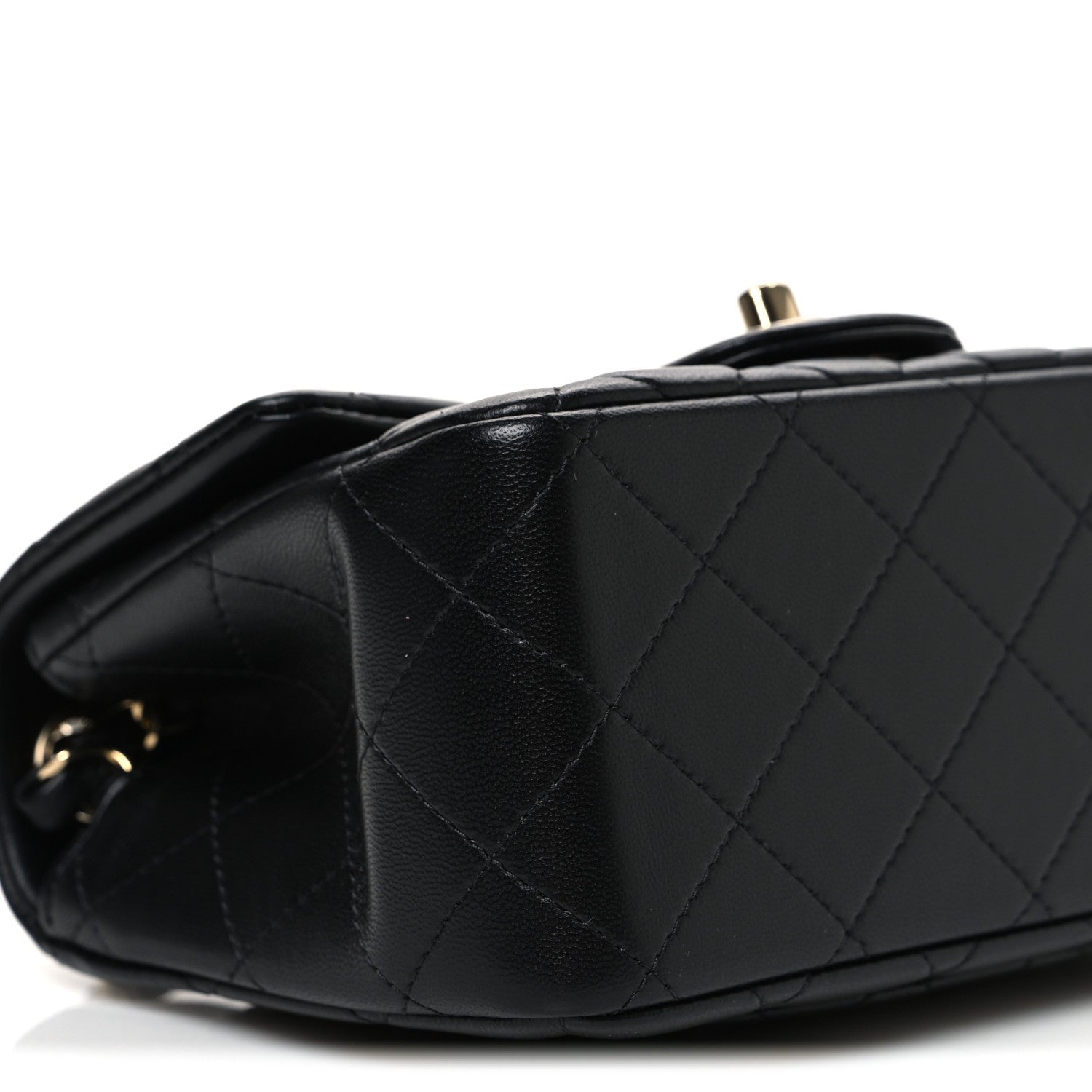 Chanel Lambskin Quilted Mini Square Flap Black