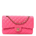 Chanel Caviar Quilted Medium Double Flap Pink