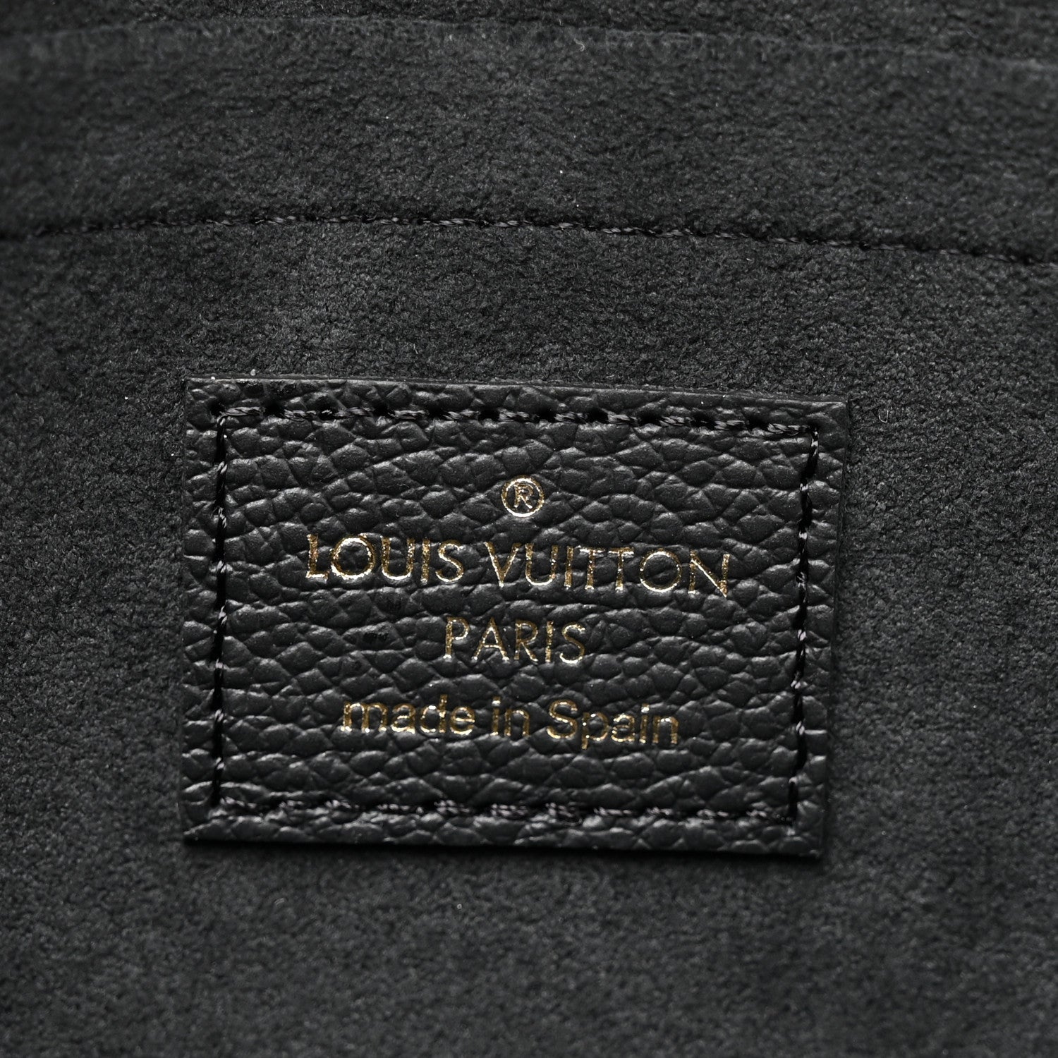 Louis Vuitton Empreinte Pochette Felicie Chain Wallet Black