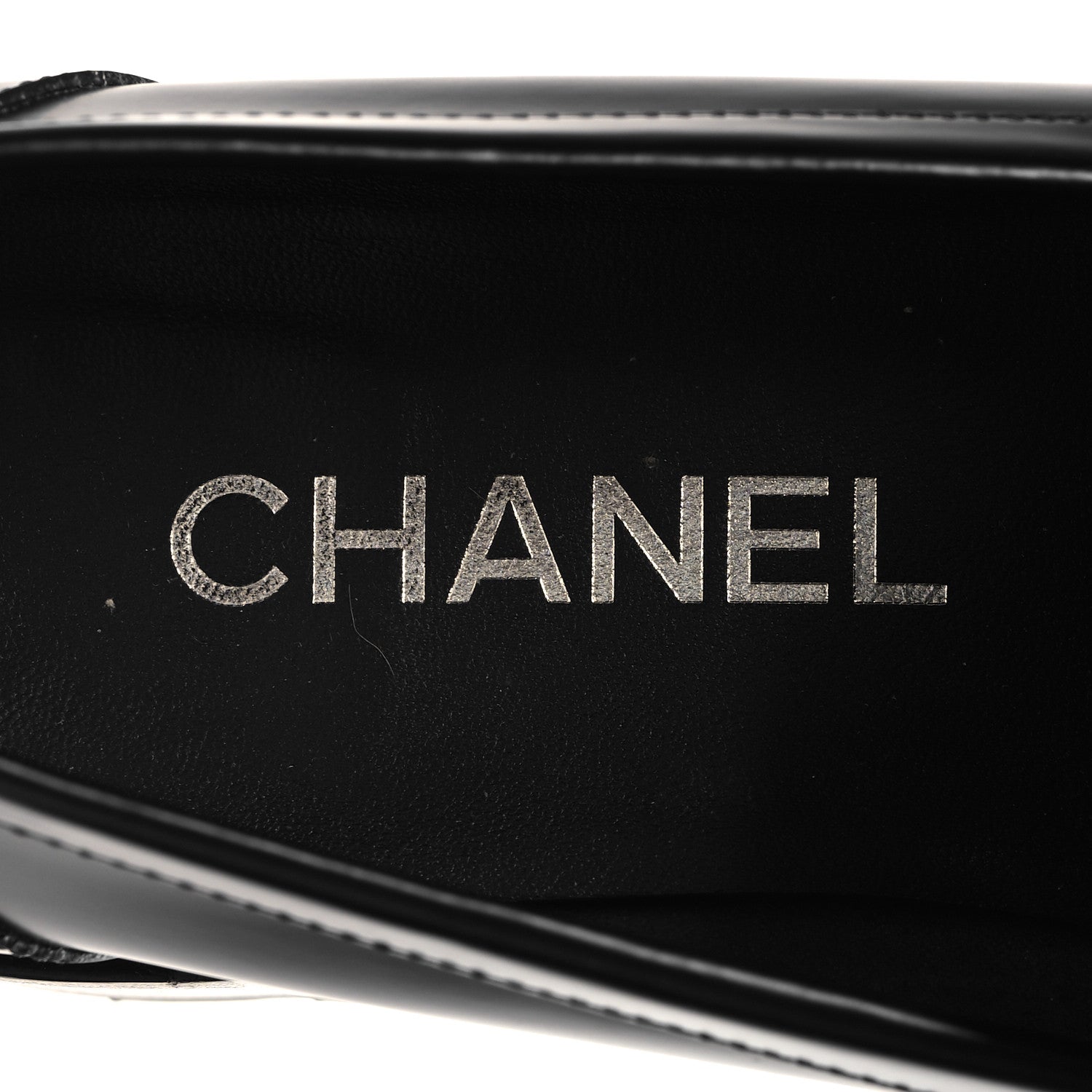 Calfskin Metal CC Loafers 39 Black