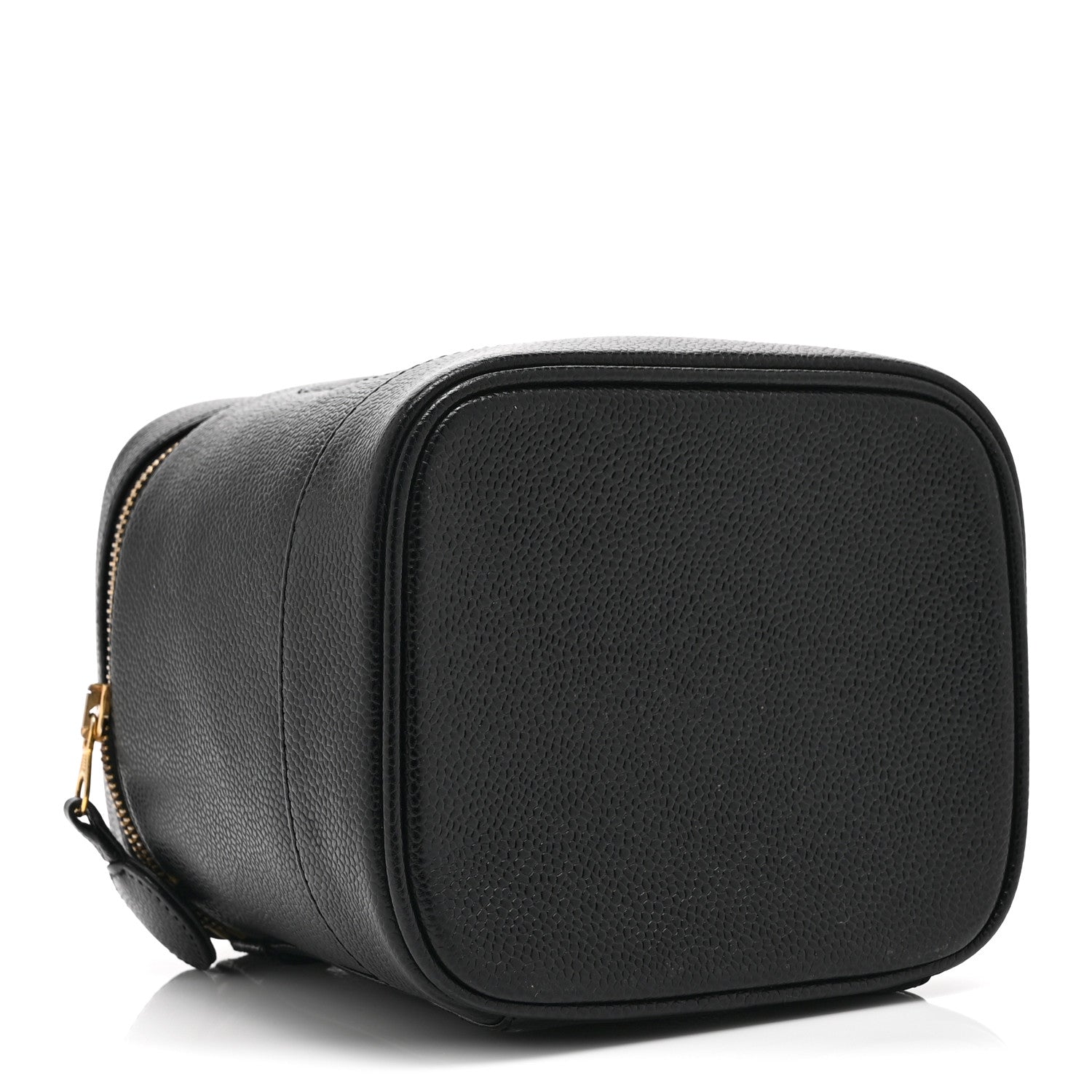Chanel Caviar Vanity Cosmetic Case Black