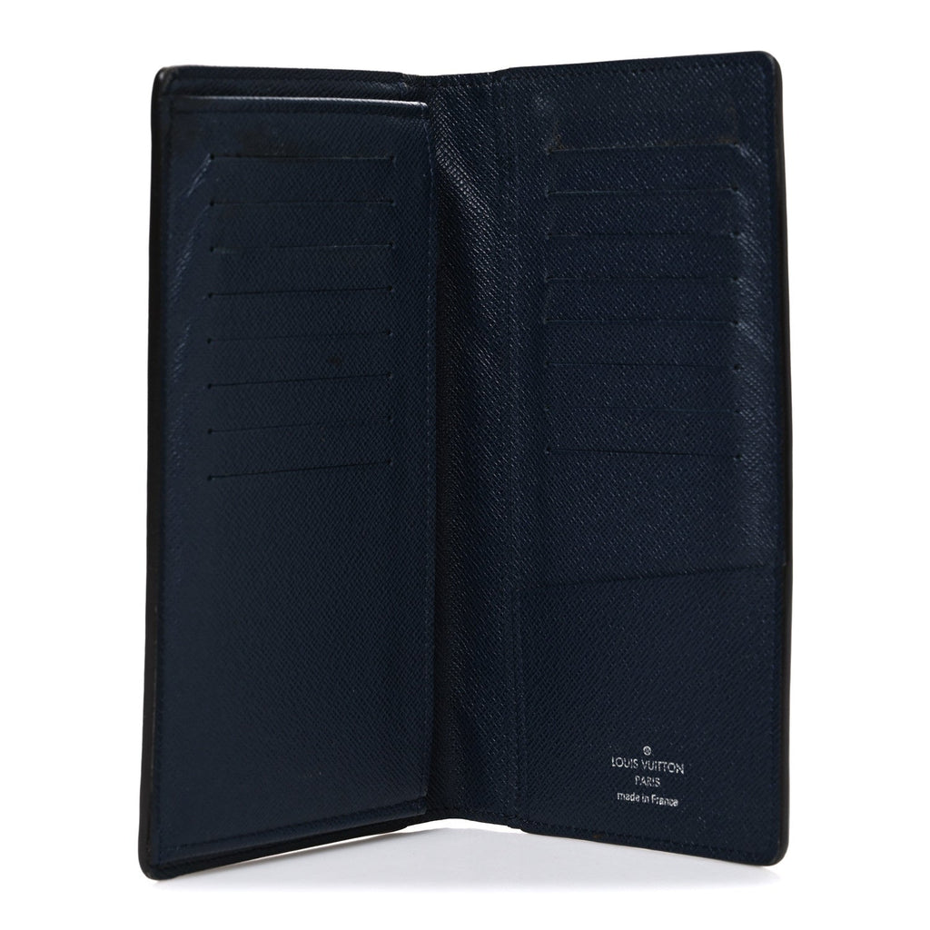 Louis Vuitton Epi Brazza Wallet Blue Marine