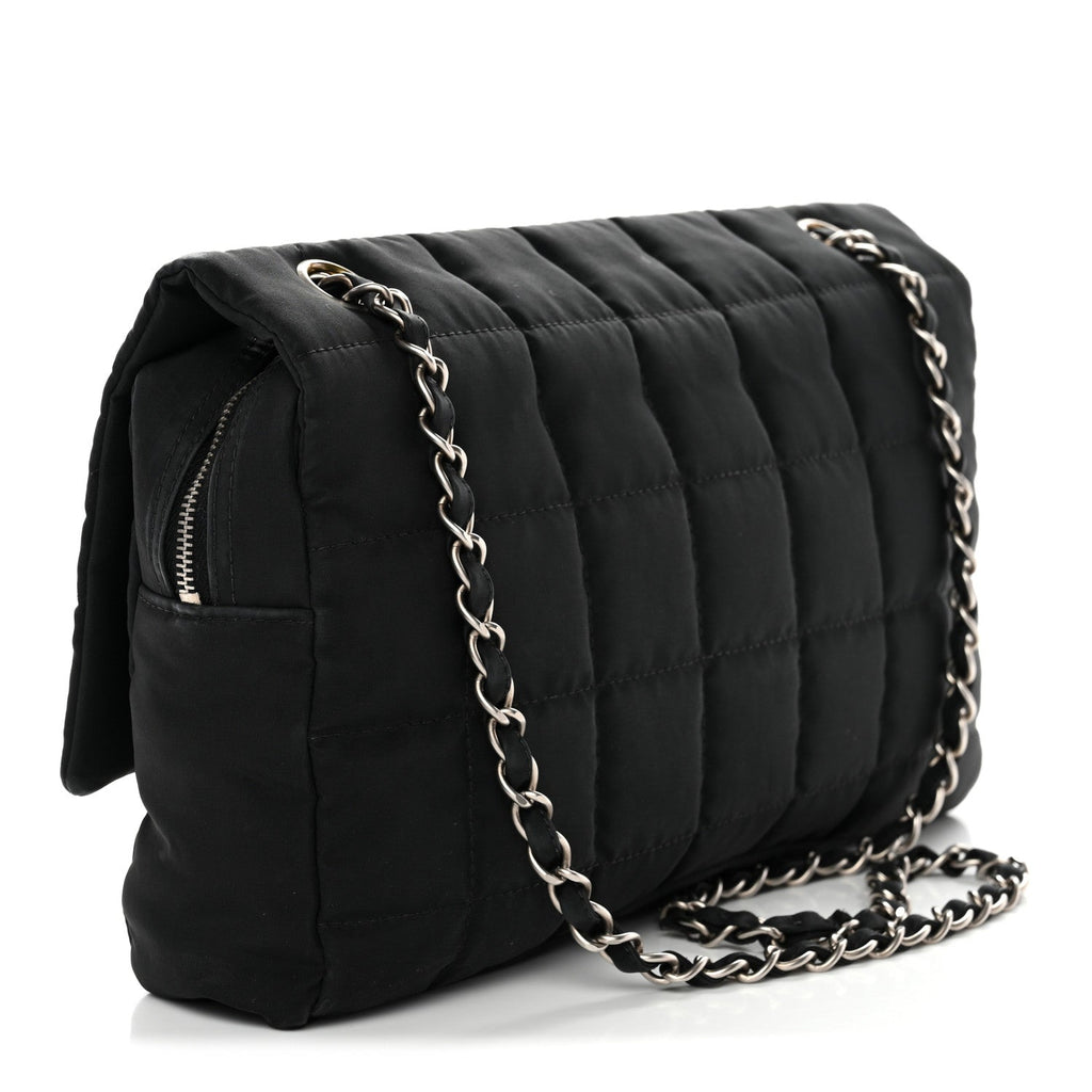 Chanel Nylon Square Quilted Flap Black