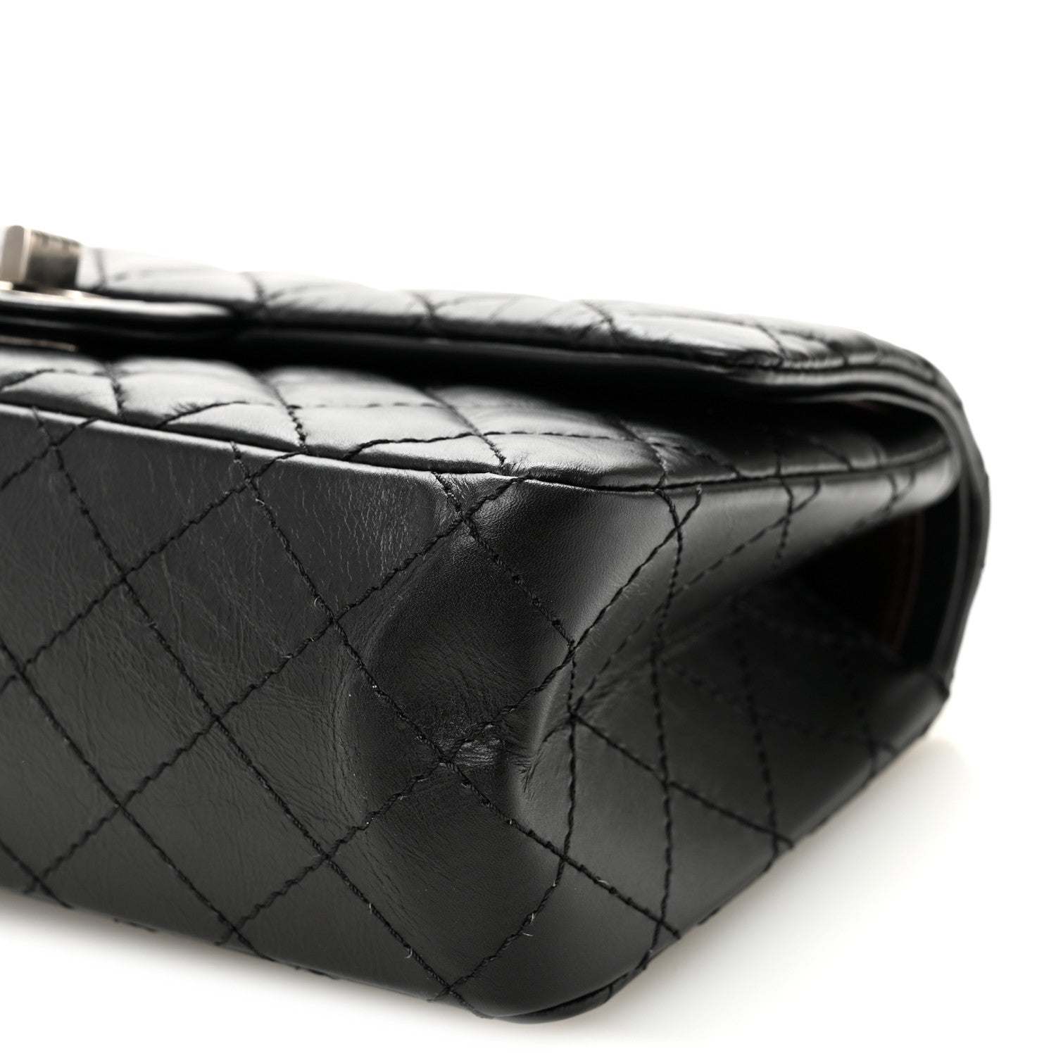 Chanel Aged Calfskin Quilted 2.55 Reissue 225 Flap Black