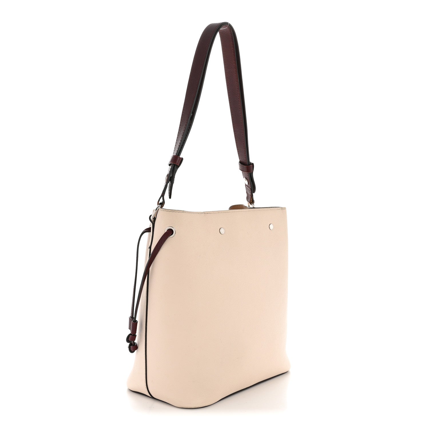Louis Vuitton Calfskin Lockme Bucket Soie Quartz Calla
