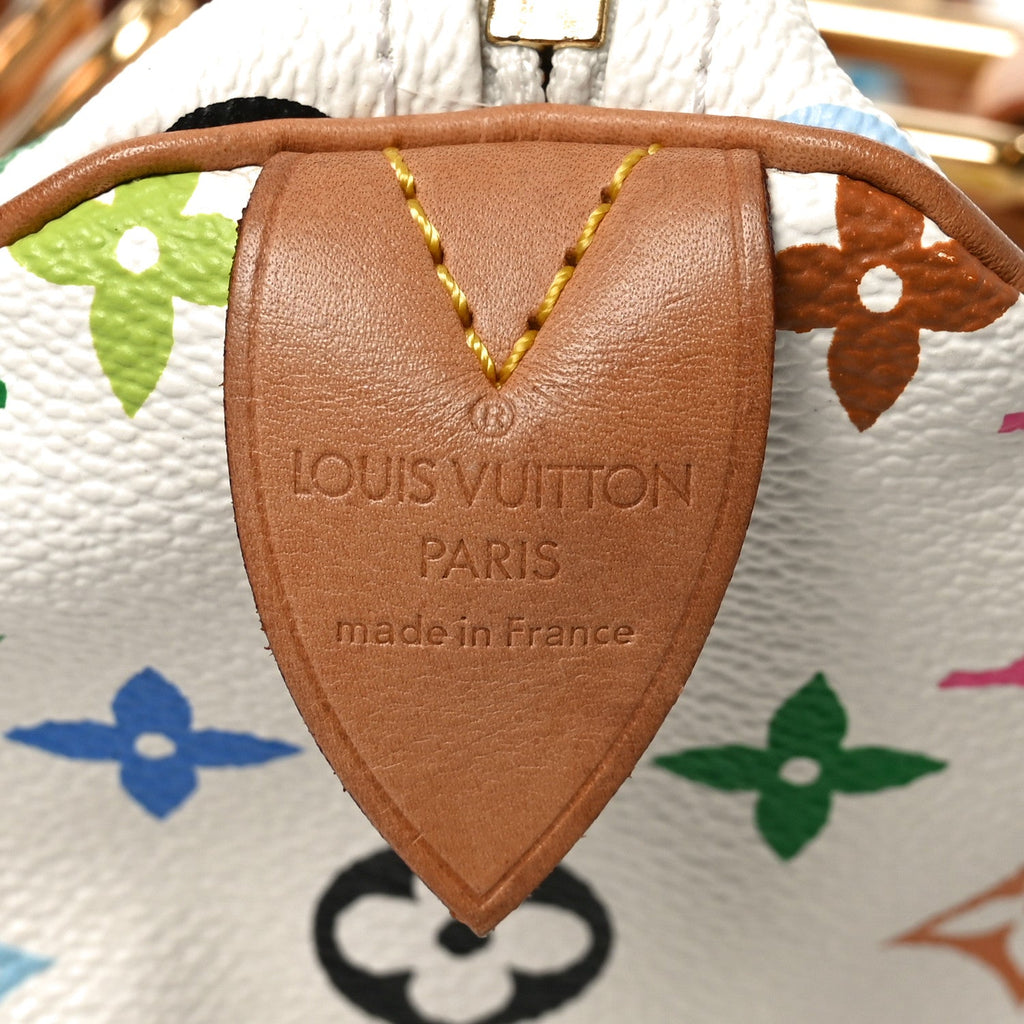 Louis Vuitton Monogram Multicolor Speedy 30 White