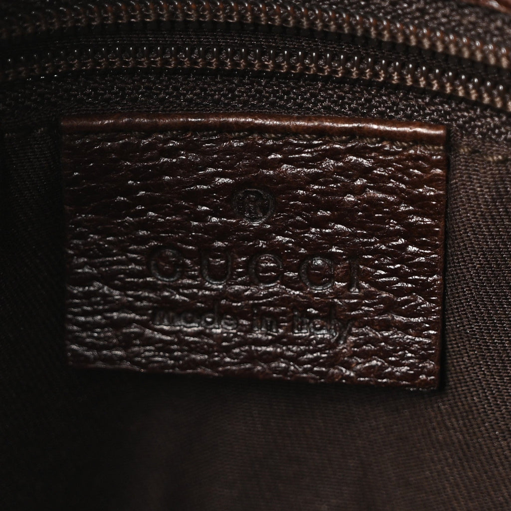 Gucci Monogram Eclipse Messenger Bag Dark Brown