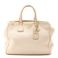 Prada Vitello Daino Tote Talco
