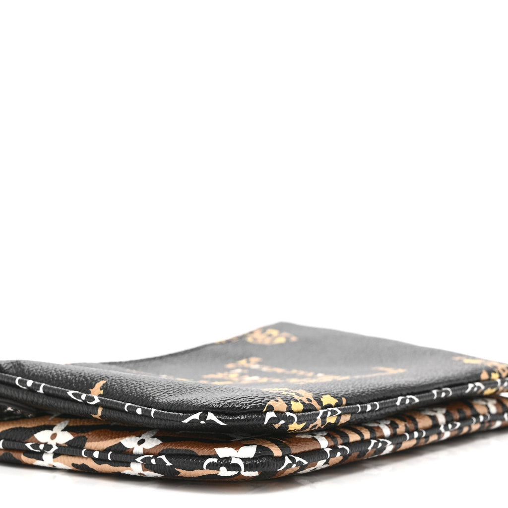 Louis Vuitton Monogram Giant Jungle Pochette Double Zip Black