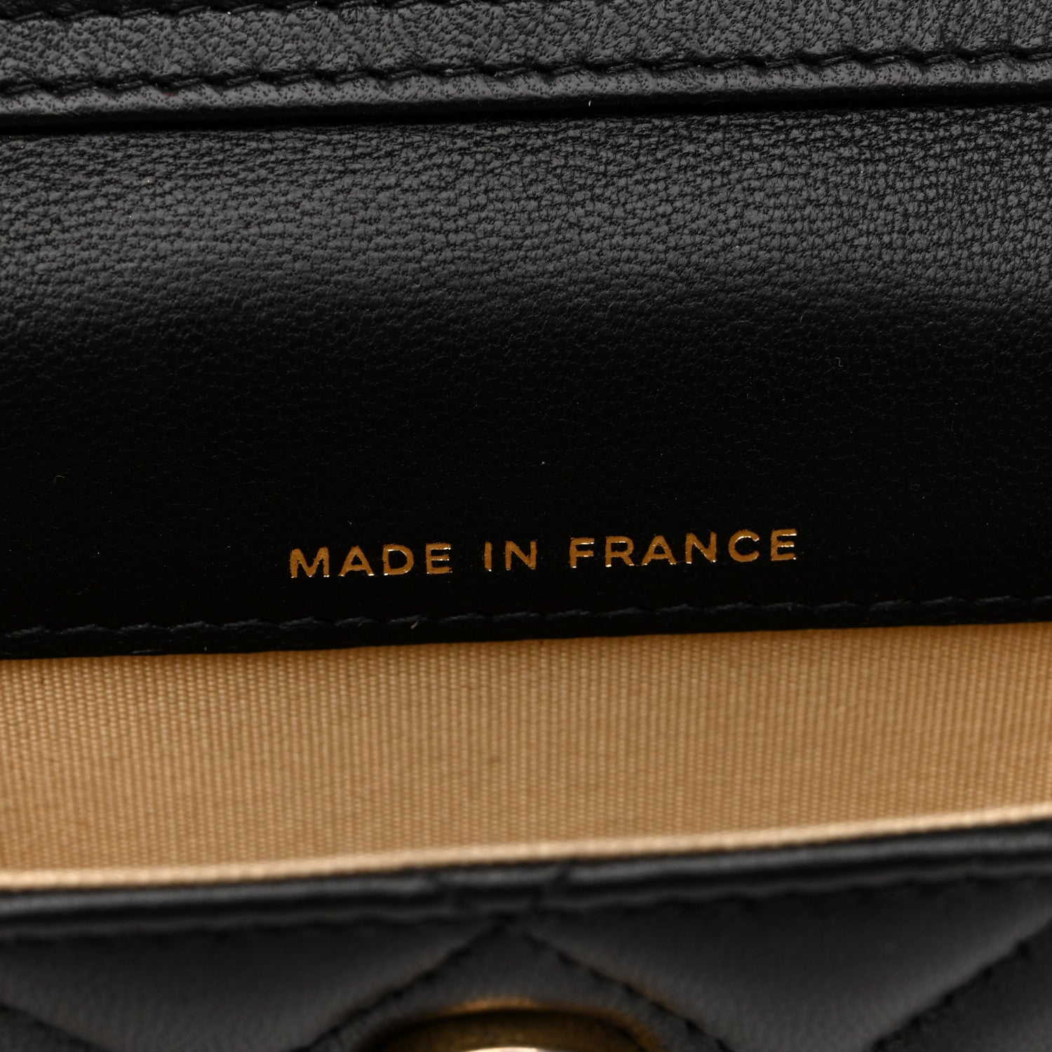 Chanel Lambskin Quilted Pearl Crush Clutch With Chain Black