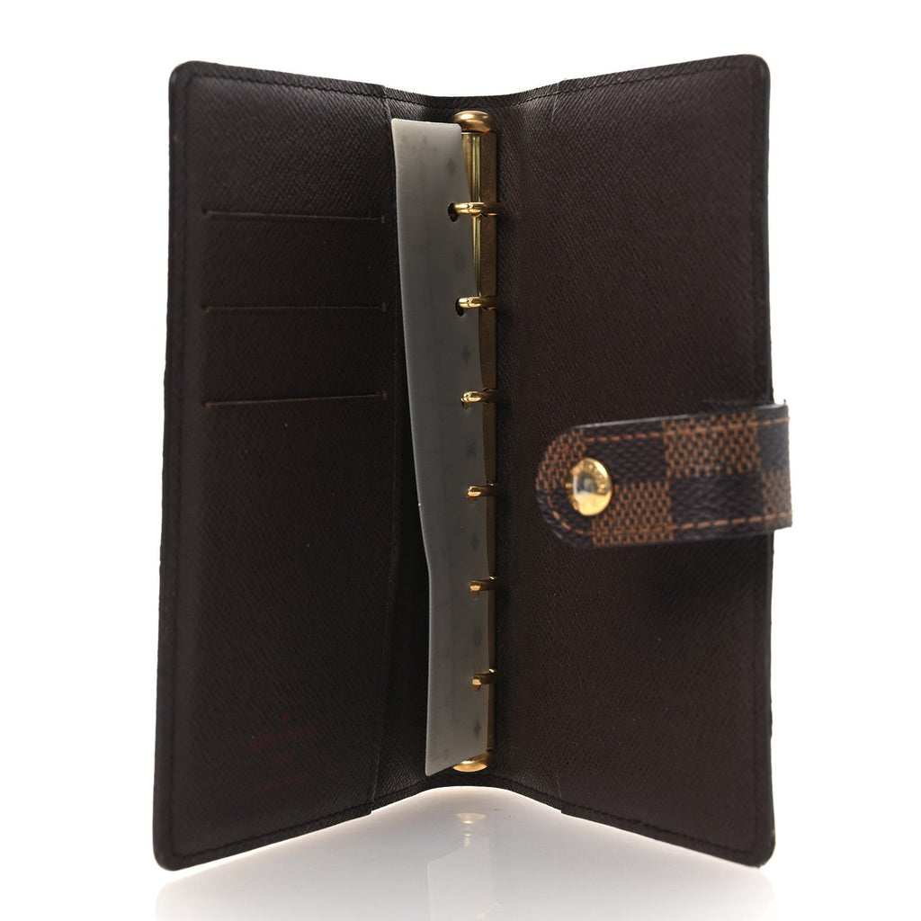 Louis Vuitton Damier Ebene Small Ring Agenda Cover