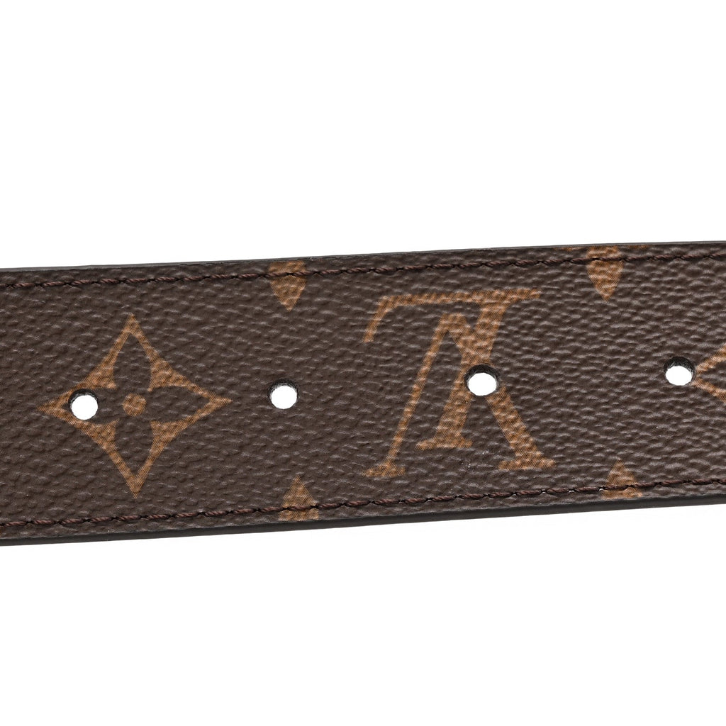 Louis Vuitton Monogram Calfskin 35mm LV Circle Reversible Belt 80 32 Black