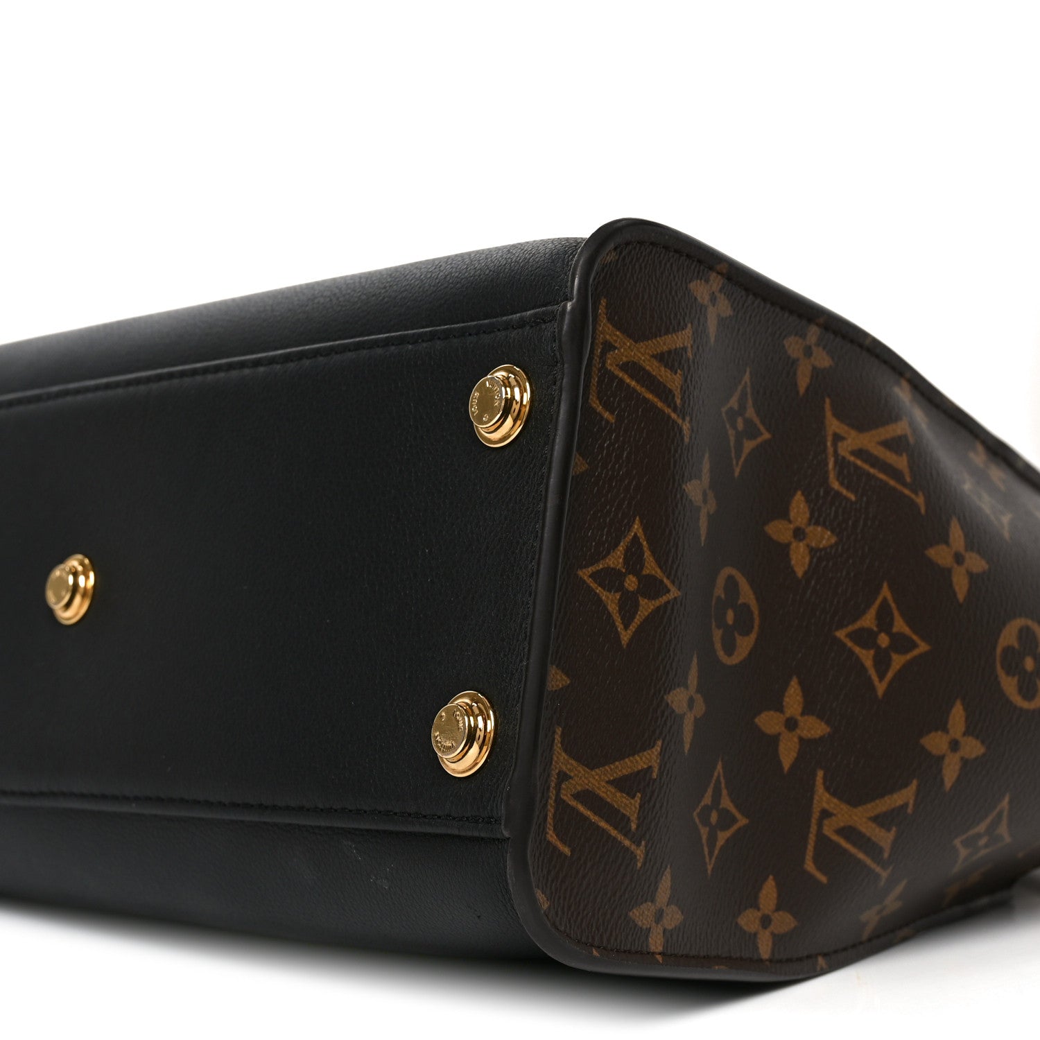 Louis Vuitton Calfskin Monogram On My Side MM Black