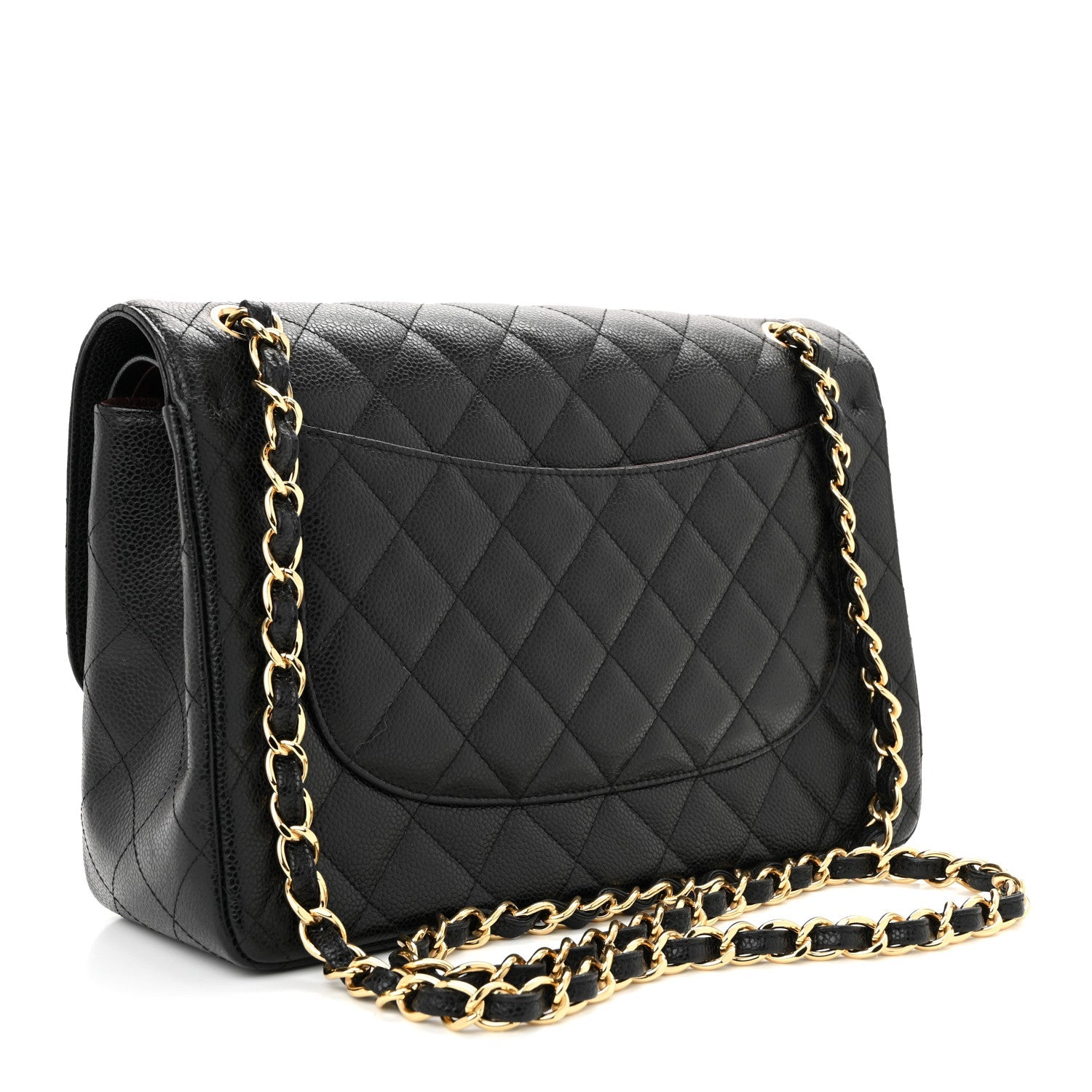 Chanel Caviar Quilted Jumbo Double Flap Black