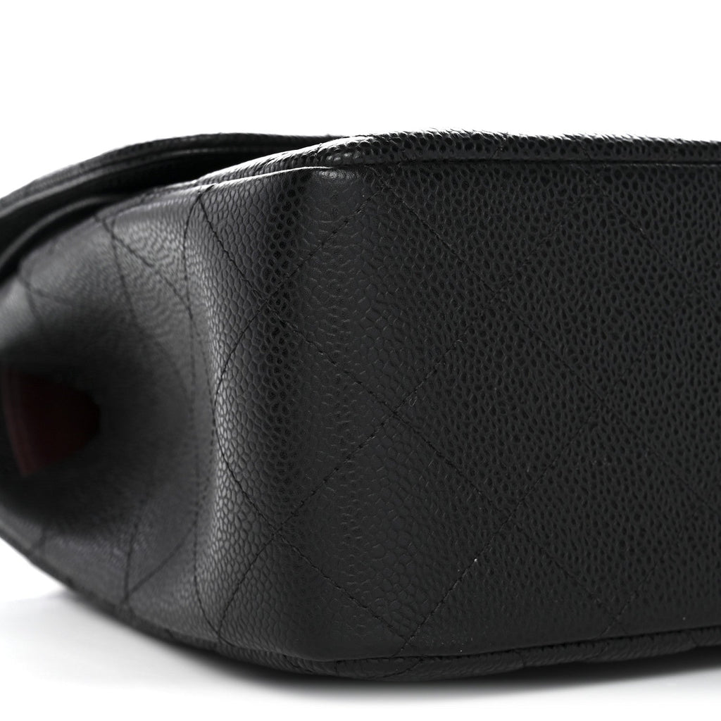 Chanel Caviar Quilted Jumbo Double Flap Black
