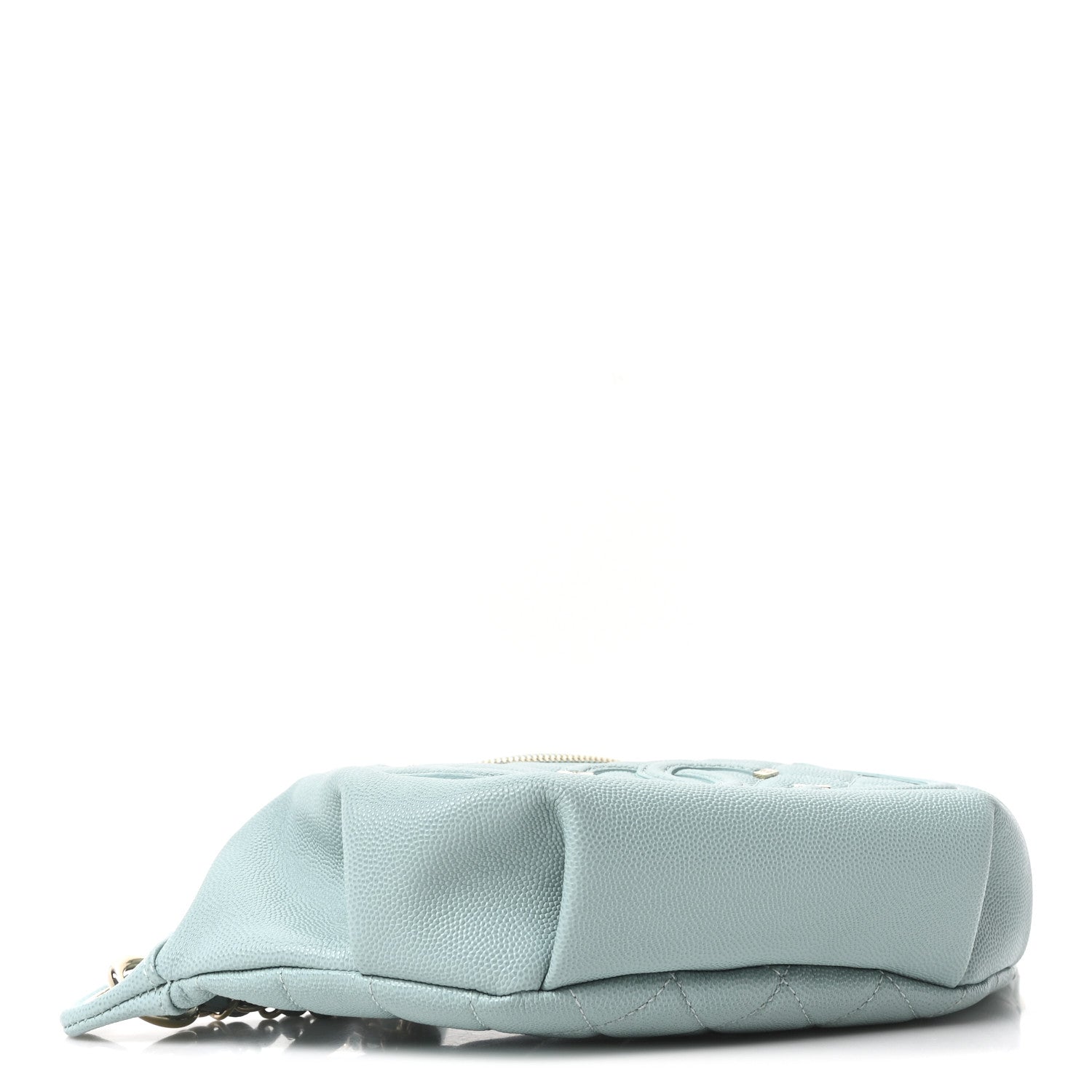 Chanel Caviar Quilted Filigree Waist Bag Light Blue