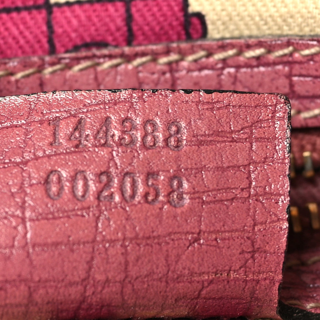 Gucci Monogram Web Jolicoeur Charms Messenger Pink Ebony