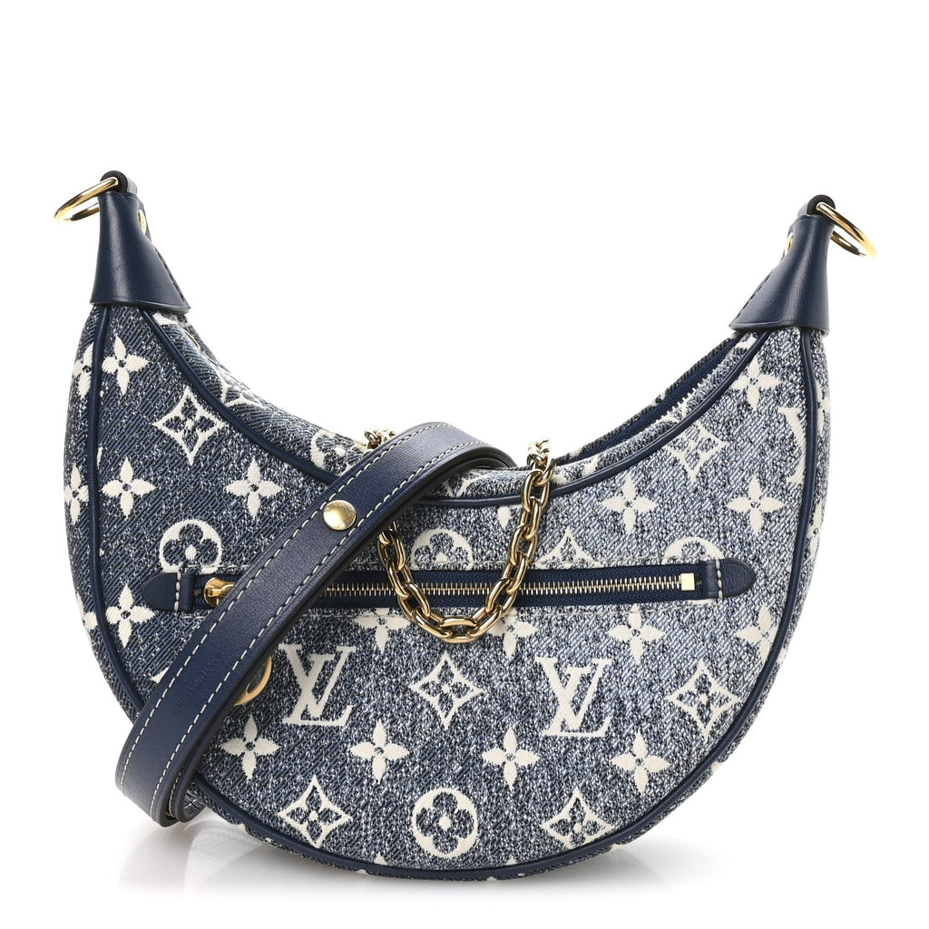 Louis Vuitton Monogram Jacquard Denim Loop Bleu