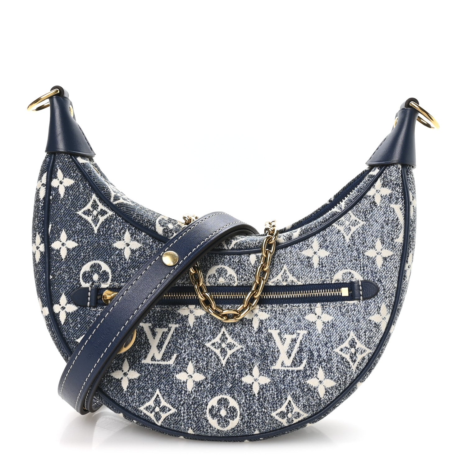 Louis Vuitton Monogram Jacquard Denim Loop Bleu