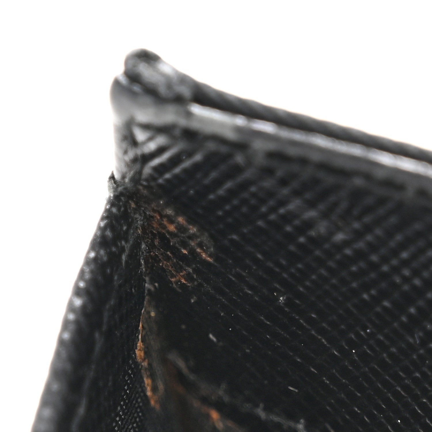 Prada Tessuto Nylon Tri-Fold Compact Wallet  Black