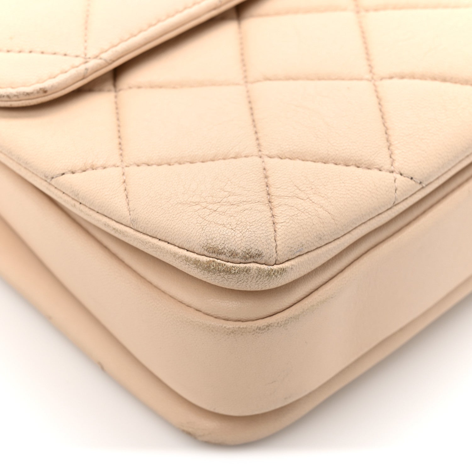 Chanel Lambskin Quilted Small Trendy CC Dual Handle Flap Bag Beige