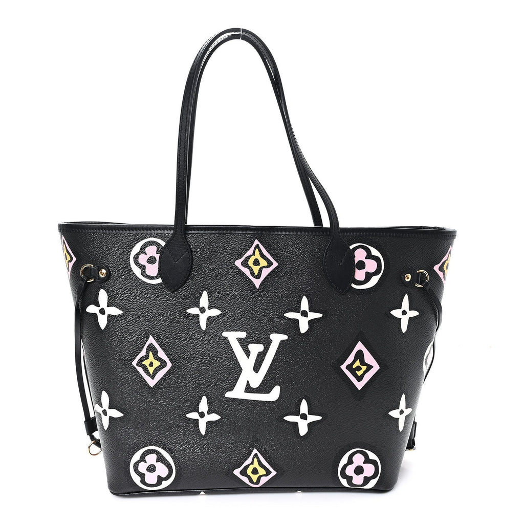 Louis Vuitton Monogram Giant Wild at Heart Neverfull MM Black