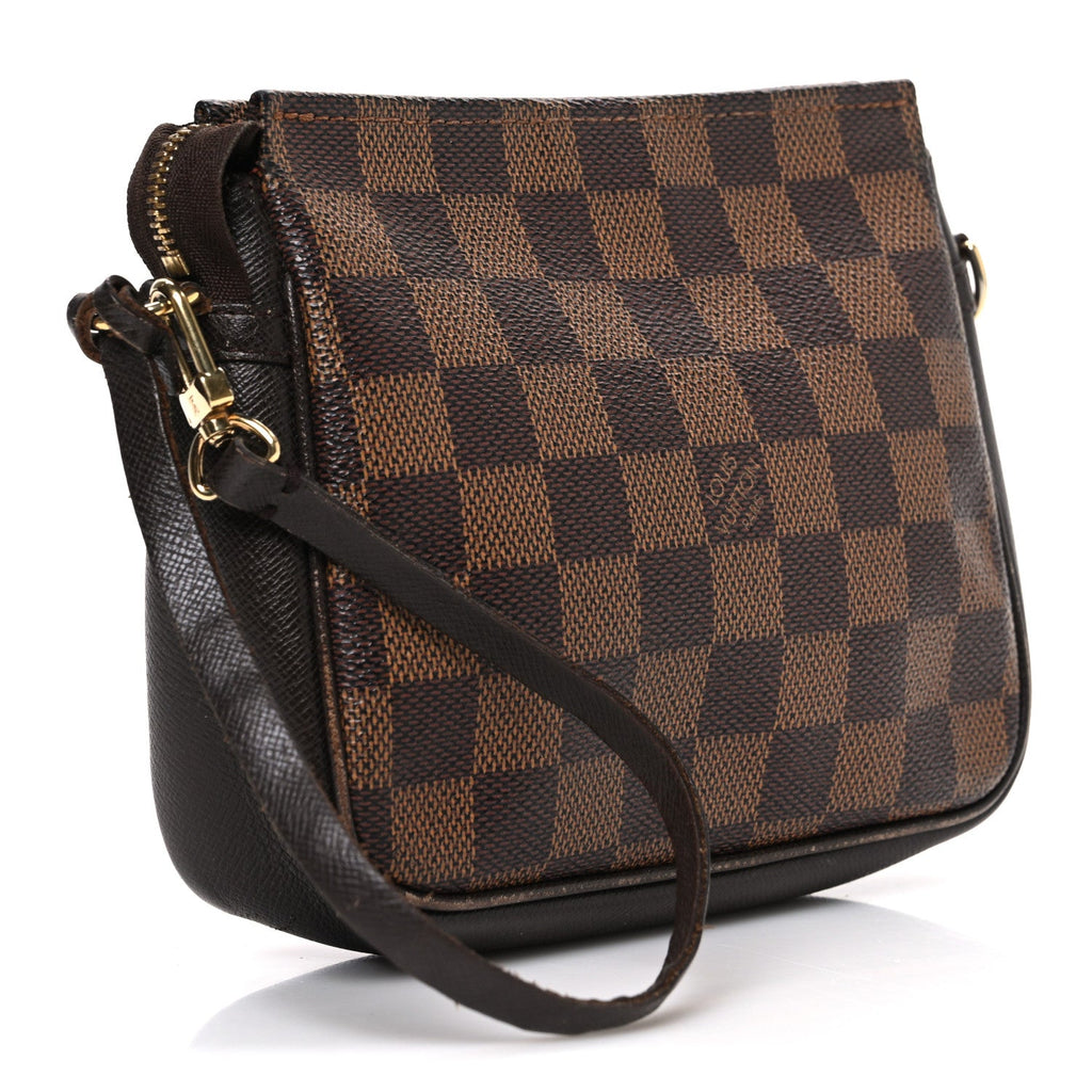 Louis Vuitton Damier Ebene Trousse Make Up Bag Pochette