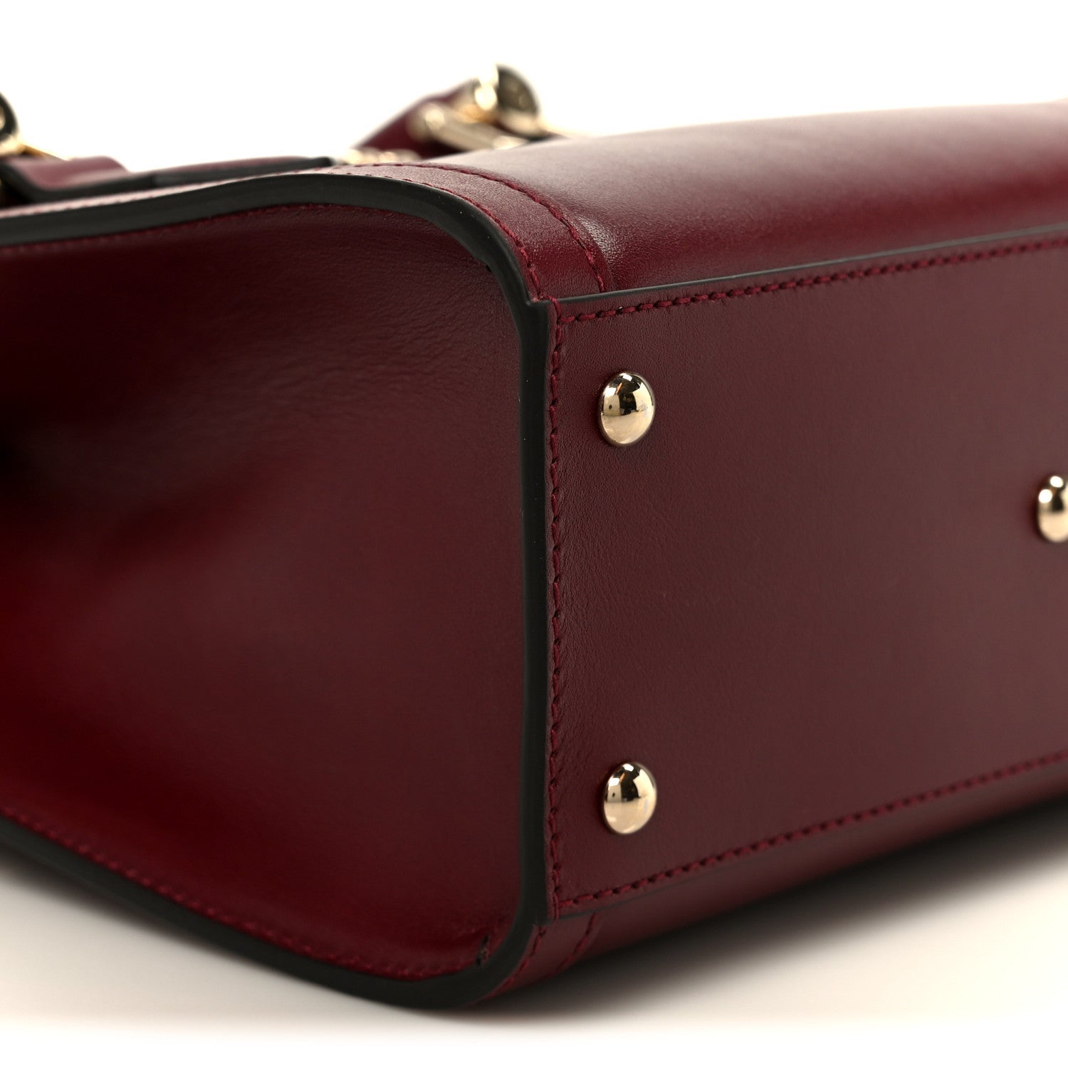 Gucci Sweetbread Calfskin Mini Diana Tote Bag Rosso Ancora