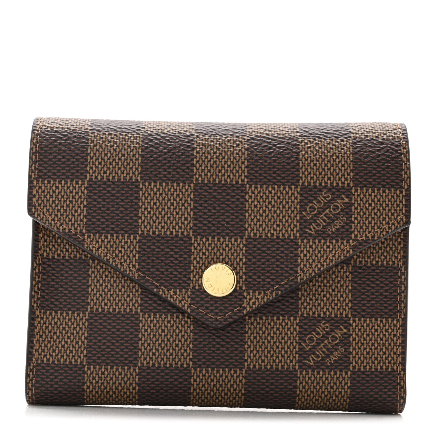 Louis Vuitton Damier Ebene Victorine Wallet Red