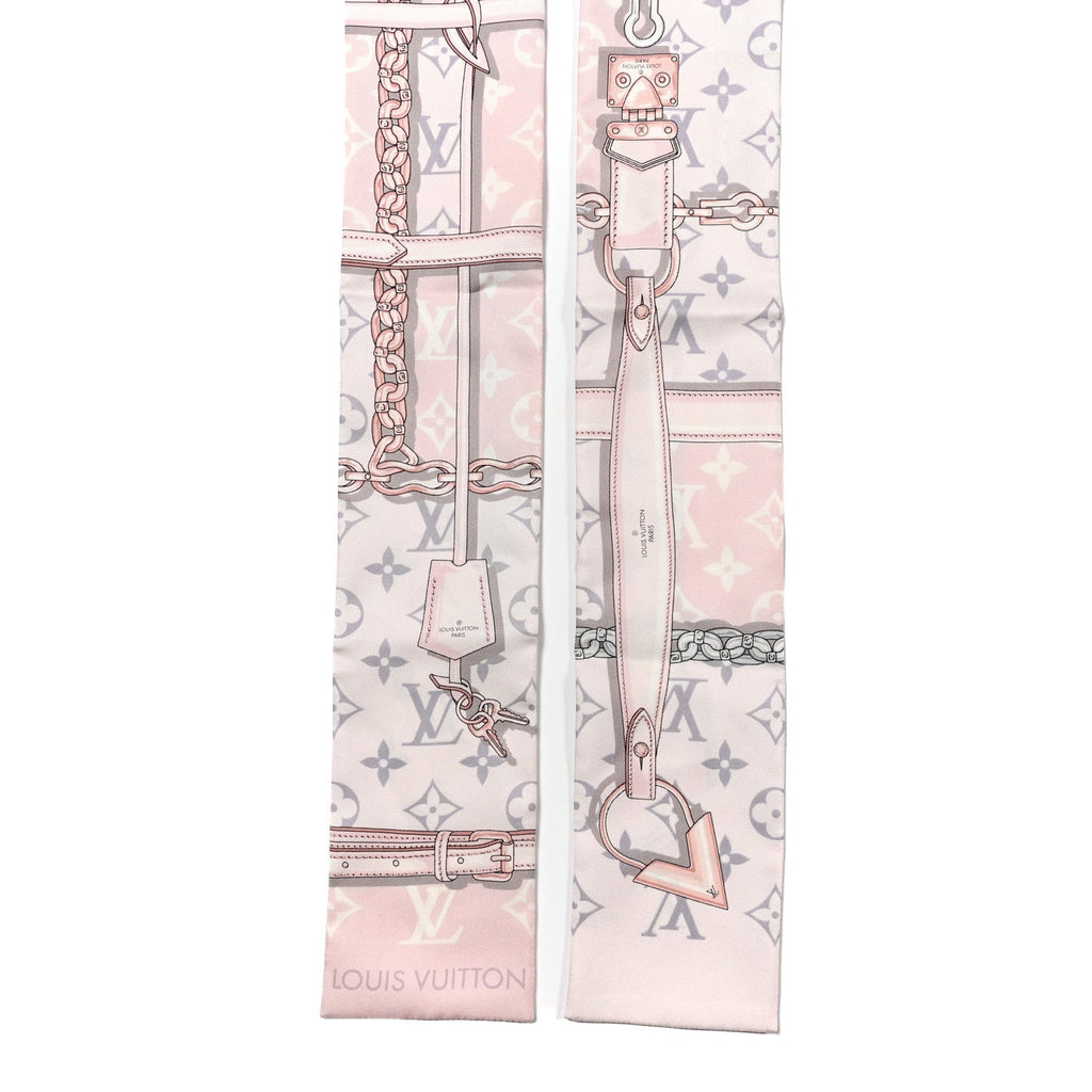 Louis Vuitton Silk Monogram Confidential Bandeau Light Pink