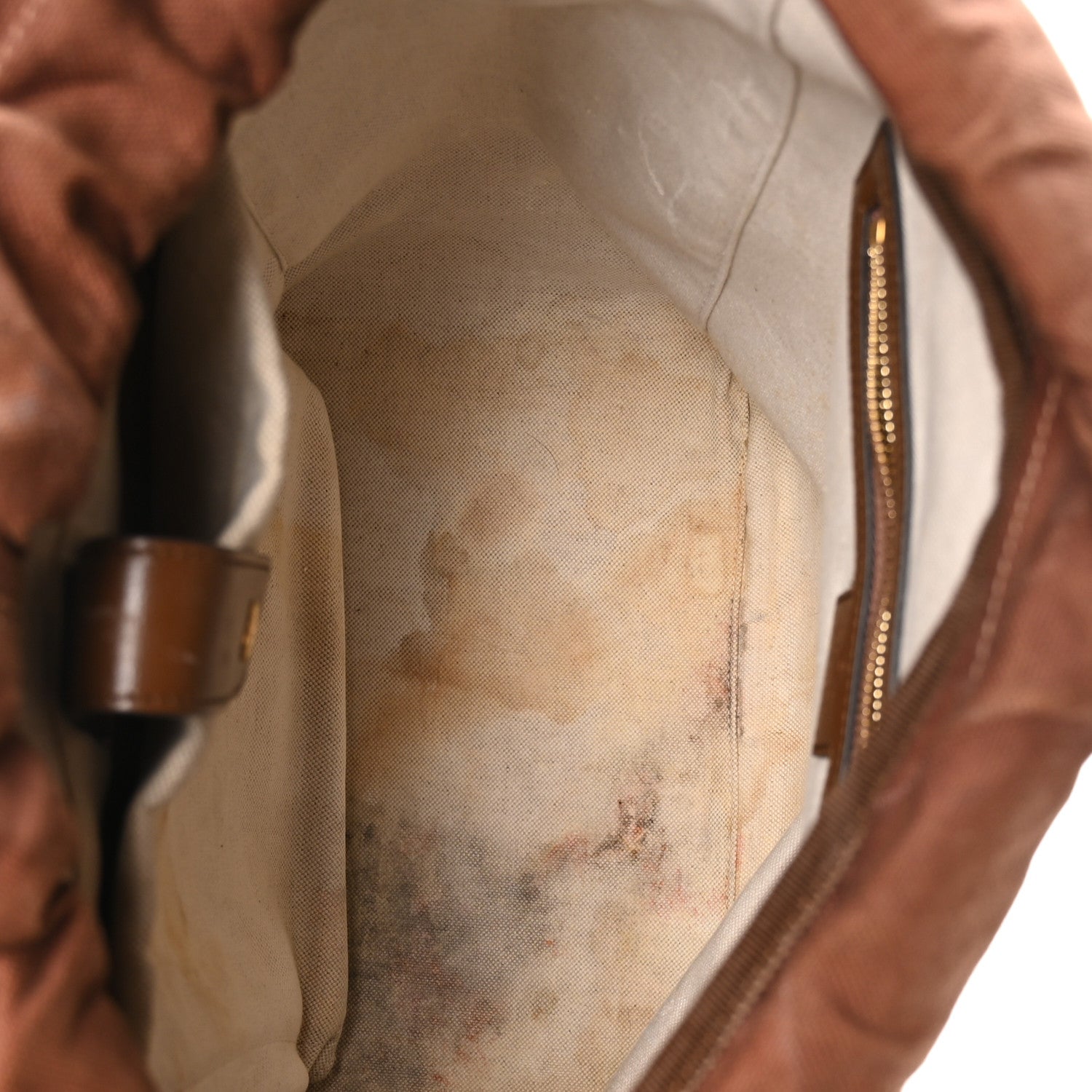 Gucci GG Supreme Monogram Azalea Calfskin Medium Retro Interlocking G Buckle Backpack Beige Ebony Brown Sugar