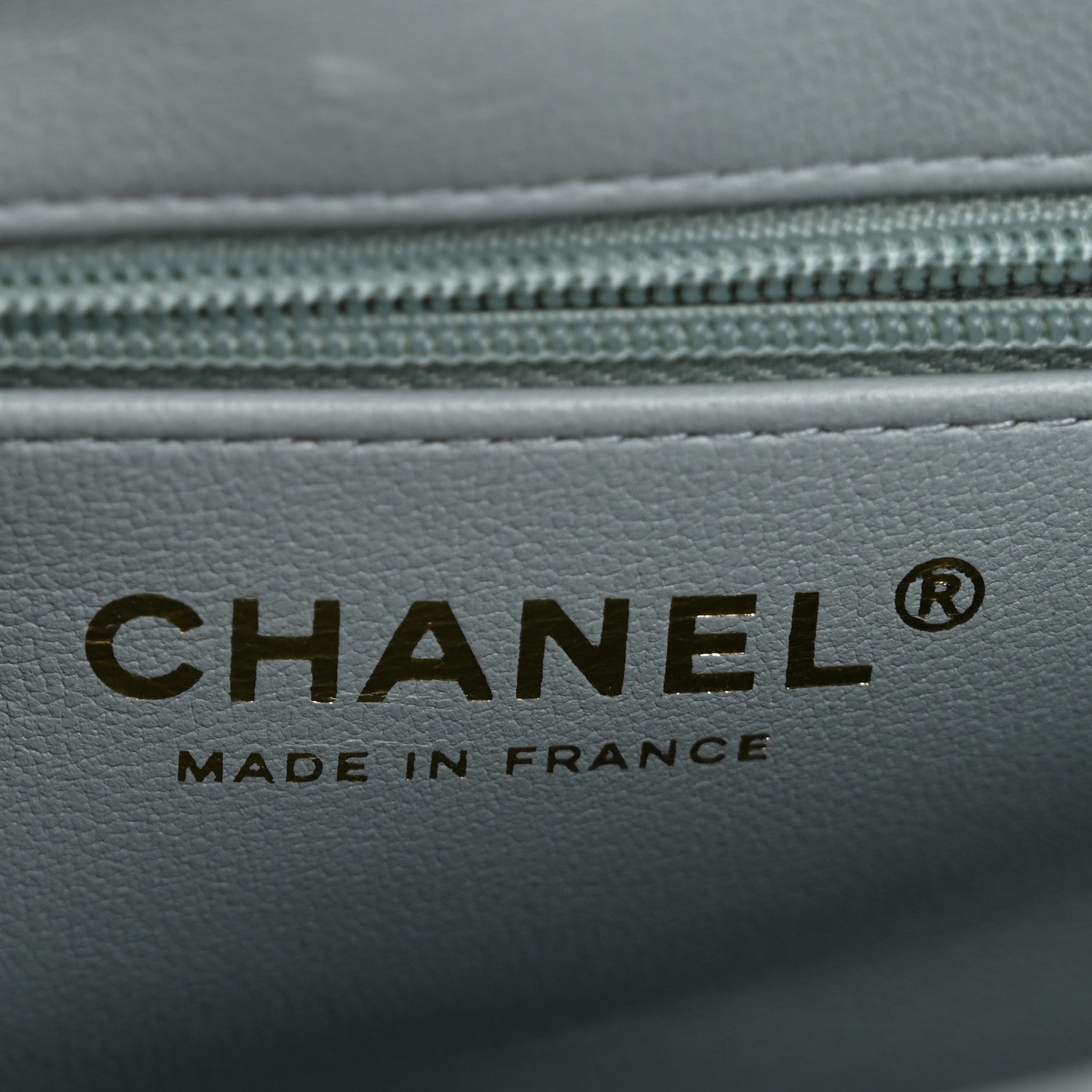Chanel Shiny Aged Calfskin Quilted Nano Kelly Shopper Light Blue